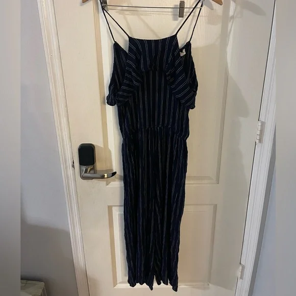 Aeropostale Navy and White Striped Jumpsuit - Picture 6 of 8